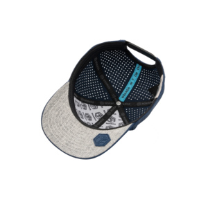Gorra de Golf Deportiva TCAP China Personalizada de 6 Paneles con Parche de Goma con Logotipo, Impermeable, con Orificios Cortados con Láser y Perforada - Product Image 6