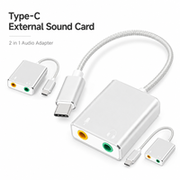 Adaptateur audio USB C vers 3,5 mm avec prise casque et microphone pour smartphone et ordinateur portable de type C