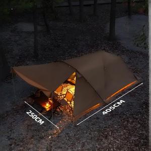 隧道帐篷，全套露营装备，适合户外过夜露营，具有防大雨功能 - Product Image 2