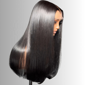 Venta al por mayor capas de corte de pelo 13x4 HD pelucas de <span class=keywords><strong>cabello</strong></span> humano encaje frontal viuda pico línea de <span class=keywords><strong>cabello</strong></span> hueso recto pelucas de <span class=keywords><strong>cabello</strong></span> humano - Product Image 1