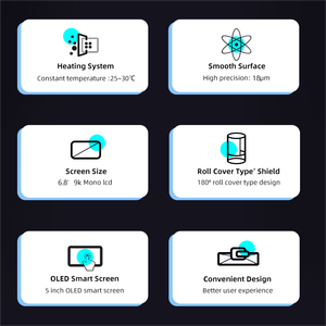 Imprimante 3D dentaire automatique <span class=keywords><strong>Ifun</strong></span> Professional Mini Giant PRO nouvelle génération 9k 6,6 pouces 4k Mono LCD, équipement de production USB, garantie 1 an - Product Image 4