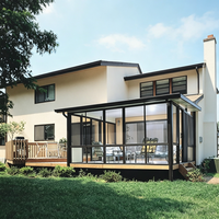 Serre de jardin préfabriquée de luxe personnalisable, structure en verre trempé, plantes, fleurs, légumes, toute saison