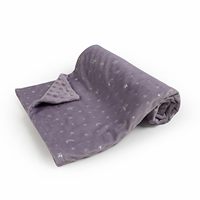 Couverture Bébé pour Garçons Filles Minky Douce avec Double Couche à Pointillés