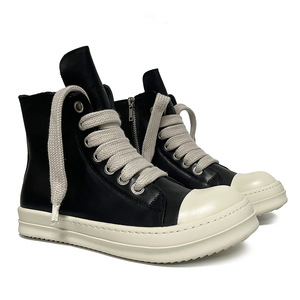 <span class=keywords><strong>Scarpe</strong></span> con lacci larghi di alta qualità <span class=keywords><strong>in</strong></span> vera pelle Casual donna stile passeggio <span class=keywords><strong>scarpe</strong></span> firmate uomo