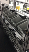 Capteurs d'identification de pièces série PVL avec fonction Pick-to-Light, RS485 ou Modbus standard