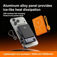 Station portable ultra-mince TDX TW72, charge sans fil, charge rapide 18W/20W/15W, écran LED, batterie Li-polymère, type-C