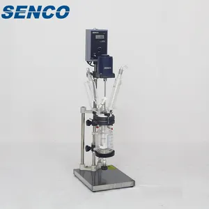 Senco Fc0502 Hot Koop Twee Lagen 250Ml,500Ml,1000Ml Mantel Glazen Reactor Voor R & D Lab Gebruik