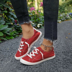 Baskets plateforme classiques tendance pour femmes, à lacets, souples et confortables pour la marche en extérieur - Product Image 3