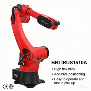 Robot industriel programmable BORUNTE BRTIRUS1510A à 6 axes, charge utile de 10 kg, moteur, manipulateur robotique, chargement de tour CNC - Product Image 3
