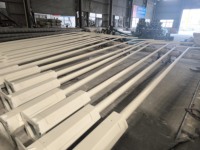 TIANHUANG Poteau d'éclairage solaire LED extérieur rond en acier galvanisé à chaud de 6M-12M avec installation facile