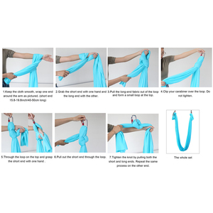 EIGFOH YGHK-24 Hamac de fitness polyvalent pour le yoga, le Pilates, les étirements et l'acrobatie, solution complète d'entraînement du corps à domicile - Product Image 6