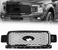 Pièces de carrosserie automobile Ensemble de calandre de radiateur avant chromé ou noir pour F-150 de 2018 à 2020