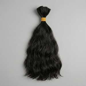 Cheveux humains indiens Remy de qualité supérieure, 100 % naturels, tissage double à la machine, ondulés, en gros, à prix abordable - Product Image 1