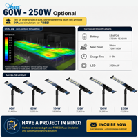 Lampu Jalan Tenaga Surya Anern 80W All in One IP66 Tahan Air Berbahan Aluminium Alloy untuk Proyek Penerangan Jalan Pedesaan dan Jalur Komunitas