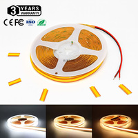 Bande LED COB en cuivre ultra-mince, mini, découpable n'importe où, IP20, télécommande, 3000K 4000K 6500K, 24V, découpe libre, 8mm, Ra90, garantie 3 ans
