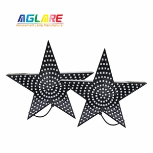 Aglare IP65 40cm giáng sinh trang trí chiếu sáng RGB sao hình dạng bảng điều chỉnh <span class=keywords><strong>Led</strong></span> Pixel điểm ánh sáng cho sân chơi cảnh quan - Product Image 1