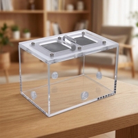Habitat pour fourmis transparent en acrylique anti-évasion, cage d'élevage complète, ensemble complet de ferme à fourmis, boîte d'observation des insectes facile à assembler