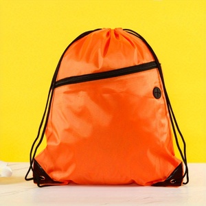 Mochila con Cordón Ajustable de Poliéster Impermeable con Logotipo Personalizado, Bolsillo con Cremallera, Mochila Deportiva para Estudiantes - Product Image 5