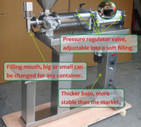 Petites machines de remplissage de bouteilles à une tête Remplisseur pneumatique Détergent Eau minérale Boissons Soda Liquide Machine de remplissage