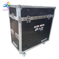 Boîtier de transport GoodCase Flip-Ready à levage hydraulique facilement rétractable, durable et personnalisable pour la console de mixage Allen Heath DLive C2500