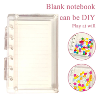 Jurnal Shaker DIY Kustom A7/A5 Buku Catatan Lucu Quicksand Akrilik Diary Loose-leaf Promosi Cetak UV Multifungsi Pribadi