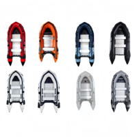 Bote Inflable de Rescate de PVC de 7.5 pies (2.3 m), Bote Inflable Portátil, Balsa de Pesca para 2 Personas
