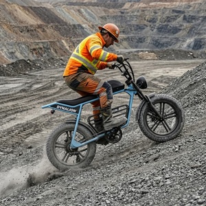 Sepeda <span class=keywords><strong>Motor</strong></span> Listrik Rem Cakram Hidrolik Tugas Berat dengan 7 Speed Derailleur, Sepeda Listrik untuk Transportasi Kamp Pertambangan - Product Image 1