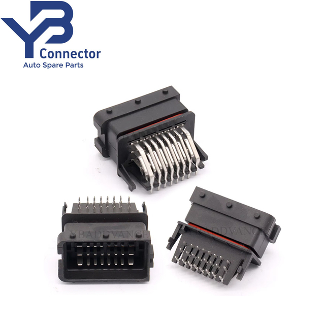 YB Connector HCCPHPE24BKA90F FCI Sicma Oil to Gas Computer Board Male Sealed PCB ECU 24 Pin Connector Header