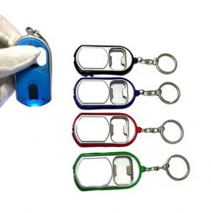 Custom Logo Beer Bottle Opener Light Promotional Led Torch <b>Key</b> <b>Chain</b> - Product Image 3