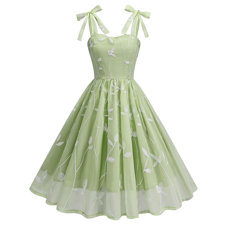 French Elegant Floral Midi Dress Chiffon - Lightweight Summer Style