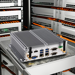 Hot bán Win10 win11 Máy tính để bàn PC nhúng Nhôm 8 gam RAM 128 gam lưu trữ Intel không quạt công nghiệp Mini PC RJ45 LAN 4 gam VGA Linux - Product Image 1