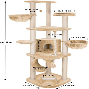 Luxury Sisal Toy Play House XXL <strong>Large</strong> Sarctch Post Big <strong>Cat</strong> <strong>Climbing</strong> <strong>Tree</strong> House - Product Image 3