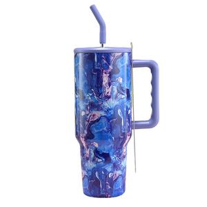 304 thép không gỉ chân không cốc cốc có nắp đậy và ống hút Nhiệt Du Lịch Mug cho uống - Product Image 5