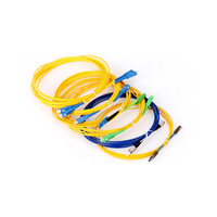 Single-Mode 5G Fiber Patch Cord 0.9mm 2.0mm 3.0mm SC/LC/FC/ST Connectors 1m Jumper Cable for FTTH Use 1-Year Warranty