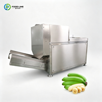 Industriële groene plantain-schilmachine, automatische bananenschil verwijderingsapparatuur voor fruitverwerking