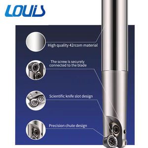 Outil de fraisage <span class=keywords><strong>Louis</strong></span> EMR4R, tige de fraisage RPMT0802, finition TiCN pour surfaces rugueuses, matériau 42rcom, fraisage externe CNC à froid - Product Image 2