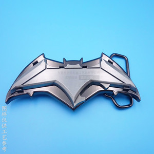 Boucle de ceinture en métal, design Batman, alliage de zinc, plaque magnétique bicolore superposée, style dessin animé pour le sport - Product Image 1