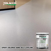 Pelapis Lantai Epoxy Berwarna Dua Komponen Berkualitas Tinggi, Resin Lantai Self Leveling untuk Garasi dan Ruang Bawah Tanah Hunian