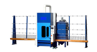 Machine de sablage de verre verticale intelligente à commande PLC Glasino, facile à utiliser