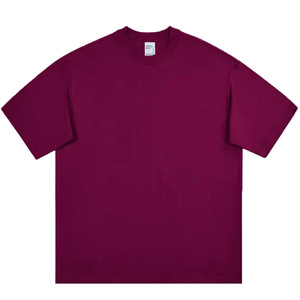 T-shirt homme coupe ample, poids lourd 320 GSM, couleur unie, coupe carrée courte, décontracté, surdimensionné, haute qualité - Product Image 1