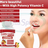 VitaSpring Capsule d'extrait de camu 1000mg Booster immunitaire naturel Capsules de vitamine c Camu Camu