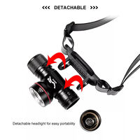 Lampe frontale professionnelle pour plongée sous-marine, étanche IP68, LED L2, 1000 lumens, rechargeable, lampe torche pour plongeur
