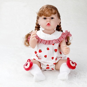 Giá rẻ mueca BEB de silicona Cặp song sinh tái sinh búp bê Silicone sơ sinh búp bê bé trông giống như thật - Product Image 2