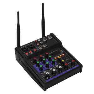 Consola mezcladora de Audio Usb de 4 canales con alimentación fantasma de 48V integrada profesional con micrófono inalámbrico de 2 uds para altavoz <span class=keywords><strong>Yamaha</strong></span> - Product Image 2