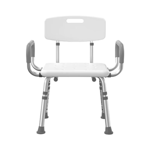 Silla de ducha de aluminio de altura ajustable moderna, Asiento de baño para el cuidado de ancianos, terapia de rehabilitación, equipo de seguridad para el baño - Product Image 1