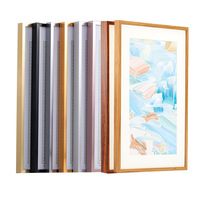 Bingkai Aluminium Alloy yang Disikat untuk Dinding, Bingkai Lisensi Bisnis & Poster, Pajangan Gambar Logam Minimalis Modern