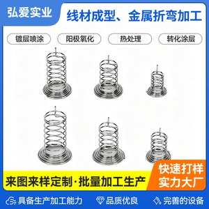Ressorts de compression sur mesure pour interrupteurs à bouton-poussoir d'appareils électroménagers avec diamètre de fil réglable et hauteur libre - Product Image 5