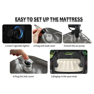 Tesla spécial luxe PVC gonflable <span class=keywords><strong>Camping</strong></span> voyage tapis de couchage rapide-pliant Portable voiture matelas pneumatique imperméable randonnée - Product Image 3