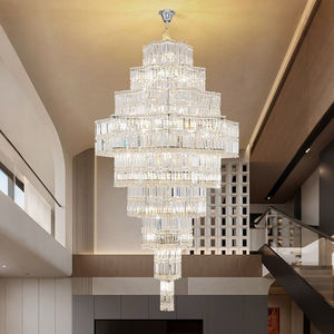 <span class=keywords><strong>Lustre</strong></span> en cristal de luxe pour villa duplex, grand luminaire suspendu pour hall d'hôtel haut de gamme, salon, salle de bal, éclairage moderne - Product Image 4