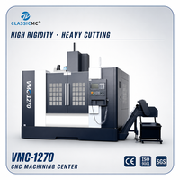 Centre d'usinage vertical CNC VMC1270 3 axes, broche BT40, haute rigidité, en fonte, pour usine de moules, vente directe